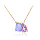 Collier en argent et Quartz Fleur de Lys