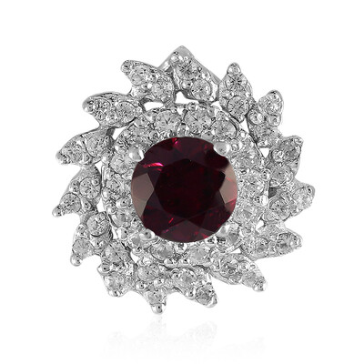 Pendentif en argent et Grenat Rhodolite