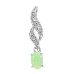 Pendentif en argent et Chrysoprase impériale