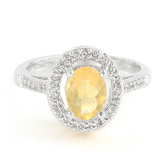 Bague en argent et Opale de Feu