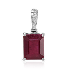 Pendentif en argent et Rubis de Madagascar