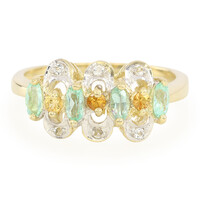 Bague en or et Tourmaline Paraiba du Brésil