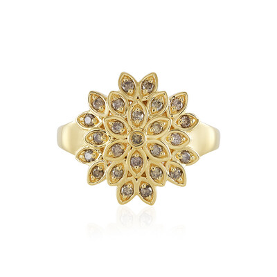 Bague en argent et Diamant chocolat I2