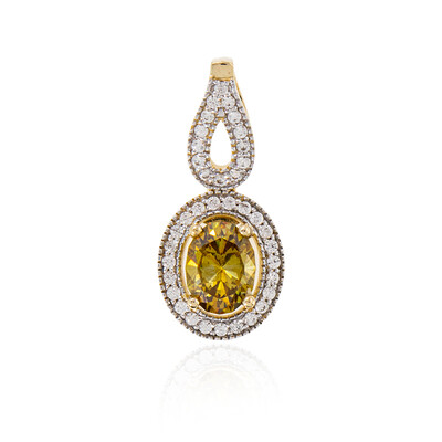 Pendentif en or et Sphalérite