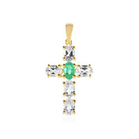 Pendentif en argent et Emeraude de Russie