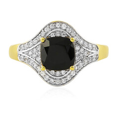 Bague en argent et Tourmaline noire
