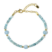 Bracelet en argent et Aigue-marine