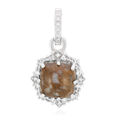 Pendentif en argent et Quartz Dinosaure