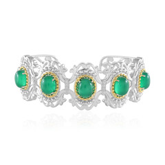 Bracelet en argent et Agate verte (Dallas Prince Designs)