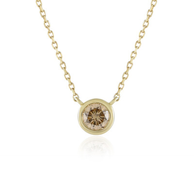 Collier en or et Diamant champagne I2 (de Melo)