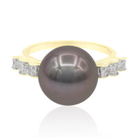 Bague en or et Perle de culture de Tahiti (TPC)