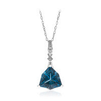 Collier en or et Topaze bleu de Londres