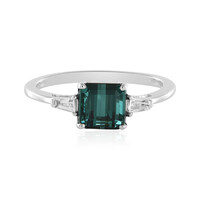 Bague en argent et Tourmaline verte de Benedito(Adela Silber)