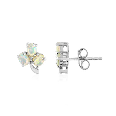 Boucles d'oreilles en argent et Opale Welo