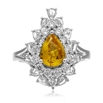 Bague en or et Saphir jaune (CIRARI)