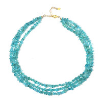 Collier en argent et Apatite bleue