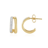 Boucles d'oreilles en argent et Diamant I3 (J)