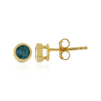 Boucles d'oreilles en argent et Indicolite