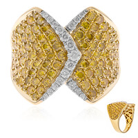 Bague en or et Diamant orange SI2 (CIRARI)