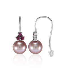 Boucles d'oreilles en argent et Perle Ming (TPC)