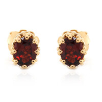 Boucles d'oreilles en argent et Grenat du Mozambique (Dallas Prince Designs)