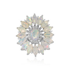 Bague en argent et Opale Welo