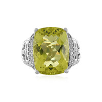 Bague en argent et Quartz citron