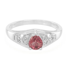 Bague en argent et Grenat de Malaya