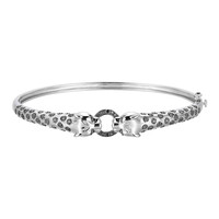 Bracelet en argent et Saphir noir