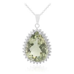 Collier en argent et Améthyste verte