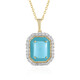 Pendentif en argent et Turquoise Sleeping Beauty
