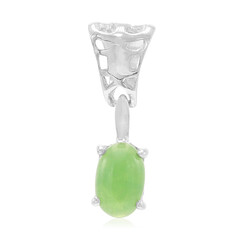 Pendentif en argent et Chrysoprase impériale