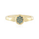 Bague en argent et Diamant bleu I2