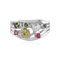 Bague en argent et Zircon jaune