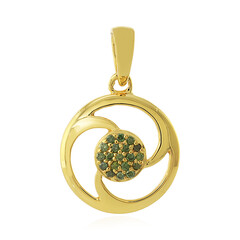 Pendentif en argent et Diamant vert I3