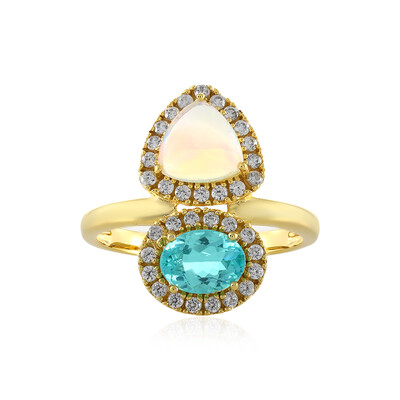 Bague en argent et Opale Welo