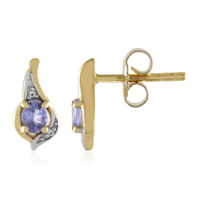 Boucles d'oreilles en argent et Tanzanite