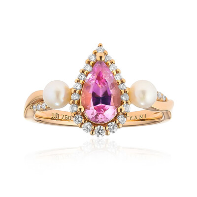 Bague en or et Diaspora rose (AMAYANI)