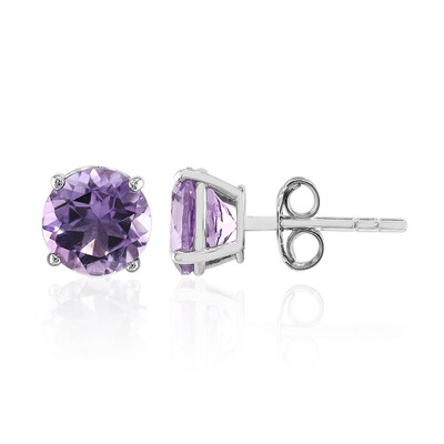 Boucles d'oreilles en argent et Améthyste