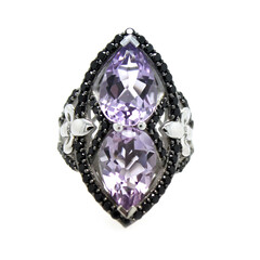 Bague en argent et Améthyste (Dallas Prince Designs)