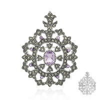 Broche en argent et Améthyste