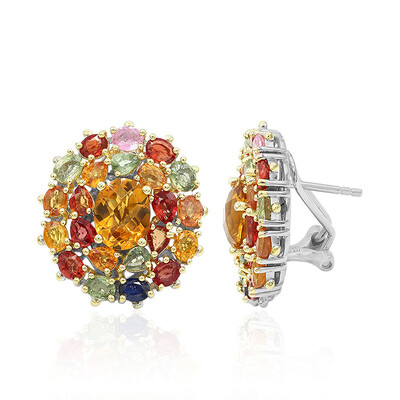 Boucles d'oreilles en argent et Citrine (Dallas Prince Designs)