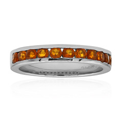 Bague en argent et Citrine Madère