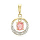 Pendentif en argent et Saphir Padparadscha