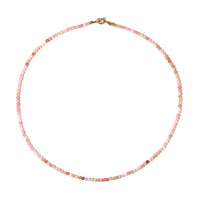 Collier en argent et Opale rose