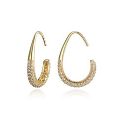 Boucles d'oreilles en argent et Zircon