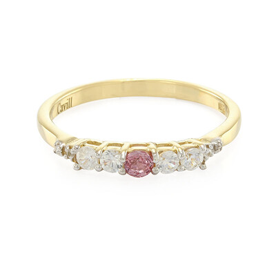 Bague en argent et Saphir Padparadscha
