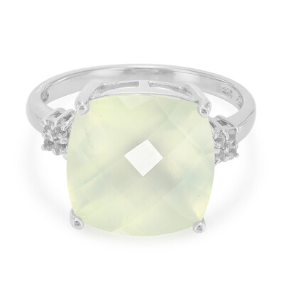 Bague en argent et Préhnite