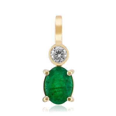 Pendentif en or et Emeraude de Zambie