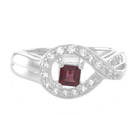 Bague en argent et Grenat Rhodolite